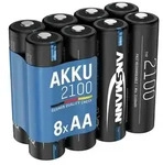 ANSMANN Akku Mignon AA, 2100 mAh 1,2V, 8 St&uuml;ck, geringe Selbstentladung