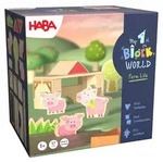 HABA My 1st Block World Bausteinwelt Ferkelstall Kalle ab 2 Jahren
