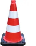 Schake Leitkegel BASt nach TL PVC zweiteilig vollreflektierende Folie Typ RA1/A