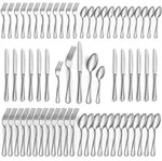 60-teiliges Besteck Set f&uuml;r 12 Personen, Edelstahl, Hochglanzpoliert,