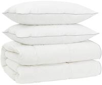 vidaXL G&auml;nsedaunen-Bettdecken-Set 90% FULDA 3 stk. 155 x 220 cm Wei&szlig; - Wei&szlig;