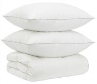 vidaXL G&auml;nsedaunen-Bettdecken-Set 90% FULDA 3 stk. 220 x 260 cm Wei&szlig; - Wei&szlig;