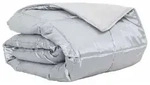 vidaXL Sommerdecke Silber 135 x 200 cm Satin und Mikrofaser - Silber