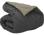 vidaXL Winterbettdecke 135 x 200 cm 450 g/m2 Hellgrau und Anthrazit - Hellgrau