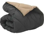 vidaXL Winterbettdecke 135 x 200 cm 450 g/m2 Anthrazit und Taupe - Grau