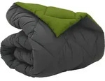 vidaXL Winterbettdecke 135 x 200 cm 450 g/m2 Gr&uuml;n und Anthrazit - Gr&uuml;n