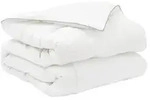 vidaXL Sommerdecke 155 x 200 cm Sommer 150 gsm Bambusfaser Wei&szlig; - Wei&szlig;