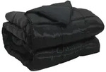 vidaXL Ganzjahresbettdecke 135 x 200 cm 300 g/m2 Schwarz - Schwarz