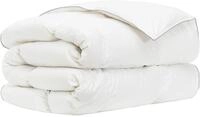 vidaXL Bettdecke FULDA 152 x 203 cm Winter 300 GSM 90% G&auml;nsedaunen - Wei&szlig;