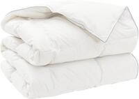 vidaXL Bettdecke FULDA 200 x 200 cm Winter 300 GSM 90% G&auml;nsedaunen - Wei&szlig;