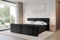 ALTDECOR Boxspringbett mit Fu&szlig;teil - H4 Matratze und Topper - EVON-Z - 140x200 -
