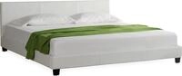 Corium&reg; Polsterbett 'Barcelona' 140 x 200cm Weiss mit Kunst-Leder /...