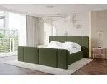 ALTDECOR Polsterbett mit Bettkasten - RIVO-Z - 200x200 - Gr&uuml;n - Bett mit Matratze