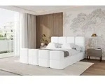 ALTDECOR Polsterbett mit Bettkasten - NATA-Z - 160x200 - Wei&szlig; - Bett mit Matratze