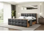 ALTDECOR Boxspringbett mit Matratze und Lattenrost, Topper,...