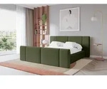 ALTDECOR Polsterbett mit Bettkasten - TEVO-Z - 200x200 - Gr&uuml;n - Bett mit Kopfteil