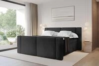 ALTDECOR Boxspringbett mit Fu&szlig;teil - H3/H4 Matratze und Topper - EVON-Z KING -