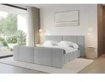 ALTDECOR Polsterbett mit Bettkasten - NILO-Z - 160x200 - Grau - Bett mit Kopfteil und