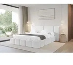ALTDECOR Polsterbett mit Bettkasten - NILO - 200x200 - Wei&szlig; - Bett ohne Matratze,