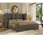 MKS MEBLE Polsterbett FLONELLE CLASSIC mit Bettkasten & Stauraum 200 x 200 cm ,...