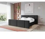 ALTDECOR Polsterbett mit Bettkasten - TEVO-Z - 160x200 - Schwarz - Bett mit Kopfteil