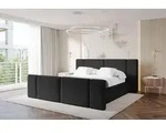 ALTDECOR Polsterbett mit Bettkasten - RIVO-Z - 200x200 - Schwarz - Bett mit Matratze
