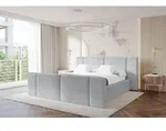 ALTDECOR Polsterbett mit Bettkasten - RIVO-Z - 160x200 - Grau - Bett mit Kopfteil und