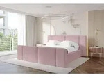 ALTDECOR Polsterbett mit Bettkasten - RIVO-Z - 180x200 - Rosa - Bett mit Kopfteil und