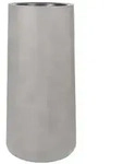 VIVANNO Pflanzk&uuml;bel Fiberglas EKZITA S&auml;ule, Betongrau Beton-Design - 38x80 cm...