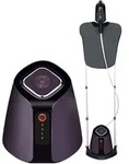 Herzberg HG-8058: Dampfb&uuml;geleisen mit integriertem B&uuml;gelsystem - Lila/Grau