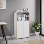 VCM Holz B&uuml;roschrank Ordner Aktenschrank B&uuml;rom&ouml;bel Schrank Salia 3-fach...