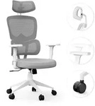SENSE7 VENO Ergonomischer B&uuml;rostuhl Schreibtischstuhl Wei&szlig; Geteilte R&uuml;ckenlehne