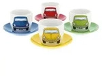BRISA VW Collection - K&auml;fer Espresso Tassen 4er Set Keramik