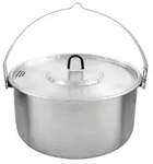 Tatonka Kettle II 4.0 L - Outdoor-Kochtopf aus Edelstahl mit Volumenskalierung...