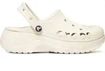 Crocs Damen Baya Holzschuhe aus leichtem Kunststoff in Creme, Modell 20818611S -