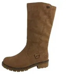 Rieker Damenschuhe Stiefel Gef&uuml;ttert Stiefel Braun Freizeit - Beige - 36