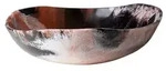 FINK Schale ESPRESSO - runde Dekoschale aus Polyresin, braun, wei&szlig;,