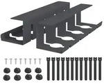 vidaXL Unter dem Schreibtisch Kabelmanagement Tray 2 Stk. Anthrazit - Grau