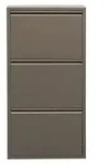 Kare Design Schuhschrank Caruso, Taupe, 104x50x15 cm, Schuhkipper, Schuhablage, -