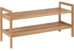 BEGRYF Schuhregal aus Bambus 2 Ebenen 70 cm Schuhbank Flur Holz Regal mit