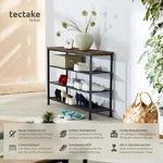 tectake&reg; Schuhregal Portsmouth 100 x 30,5 x 72,5 cm - Dunkelbraun