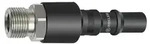Riegler Nippel mit RSV f&uuml;r Kupplungen NW 8, ISO 6150 C, Stahl, G 3/8 AG