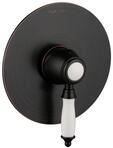 PaulGurkes Unterputzarmatur schwarz Retro Einhandmischer 1-Wege Armatur -...
