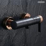 PaulGurkes Duscharmatur Aufputz Matt-Schwarz Rose-Gold Serie OPHELIA