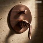 PaulGurkes Unterputz Armatur Kupfer Rote Bronze 2-Wege Mischbatterie Retro