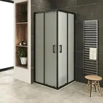 i-flair Schiebet&uuml;r Duschkabine 80x95x180 cm aus satiniertem 6 mm...
