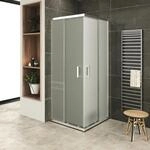 i-flair Schiebet&uuml;r Duschkabine 95x95x180 cm aus satiniertem 6 mm...