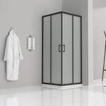 i-flair Schiebet&uuml;r Duschkabine 100x100x180 cm aus satiniertem 6 mm...
