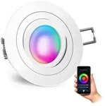 SSC-LUXon RF-2 WiFi Einbauleuchte flach dimmbar 230V inkl. Smart RGB CCT Lampe -