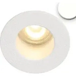 ISOLED LED Einbauleuchte MiniAMP wei&szlig;, 1W, 24V DC, tralwei&szlig;, r&uuml;ckversetzt, dimmbar